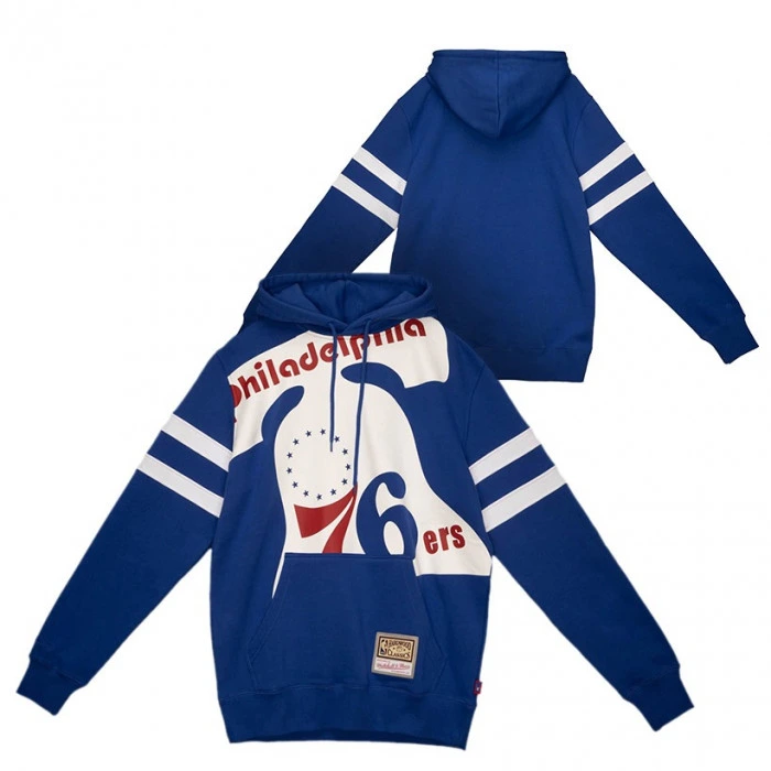 Philadelphia 76ers Mitchell & Ness Big Face 2.0 Substantial Kapuzenpullover Hoody