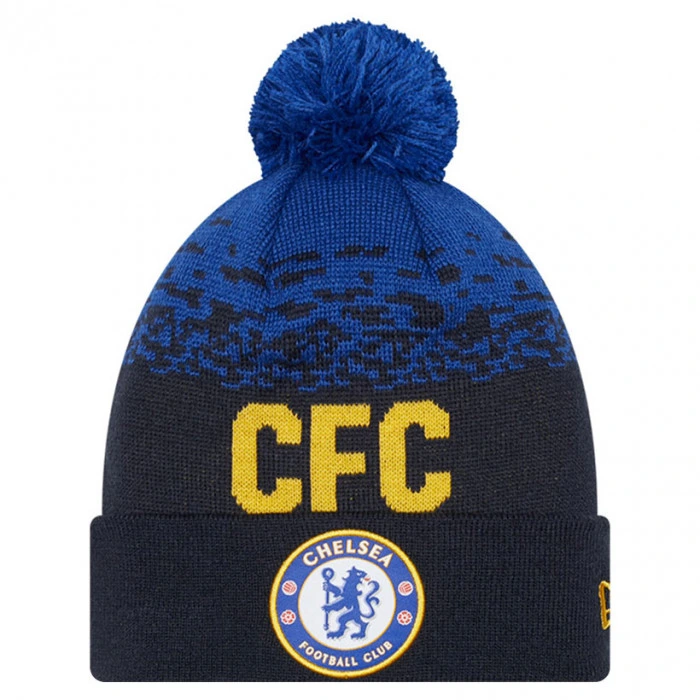 Chelsea New Era Wordmark Marl Pom Beanie