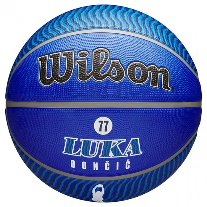 Luka Dončić Dallas Mavericks Wilson Player Icon Outdoor pallone da basket 7