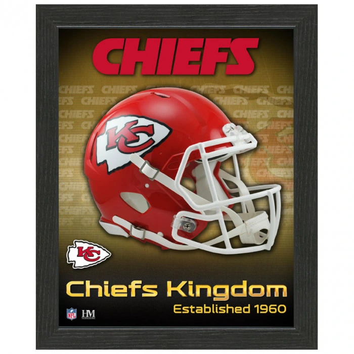 Kansas City Chiefs Team Helmet Frame