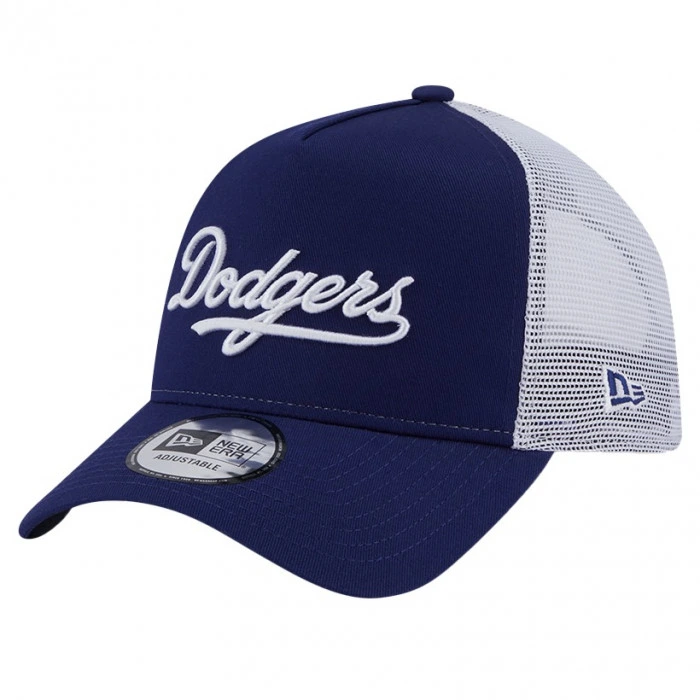 Los Angeles Dodgers New Era Trucker Team Script Cap