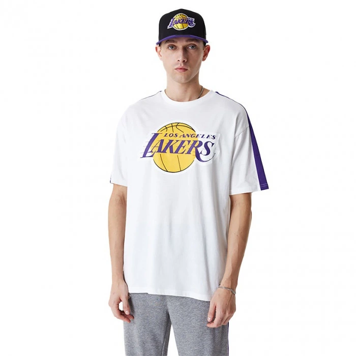 Los Angeles Lakers New Era Colour Block Oversized T-Shirt