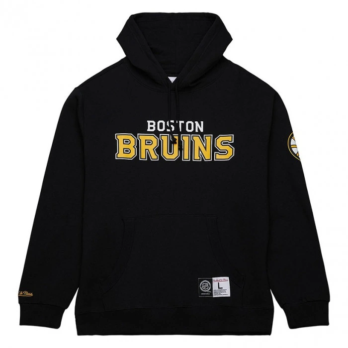 Boston Bruins Mitchell and Ness Game Current Logo Hoodie