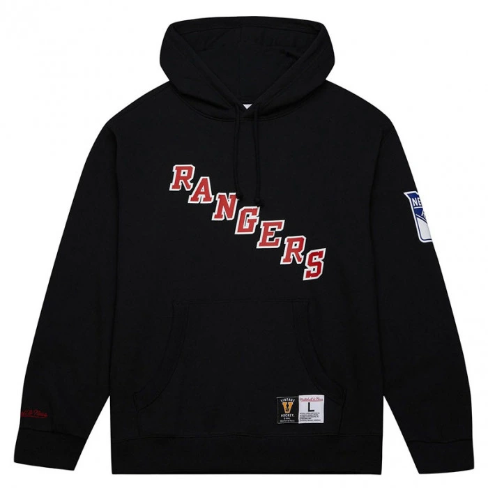 New York Rangers Mitchell and Ness Game Vintage Logo Hoodie