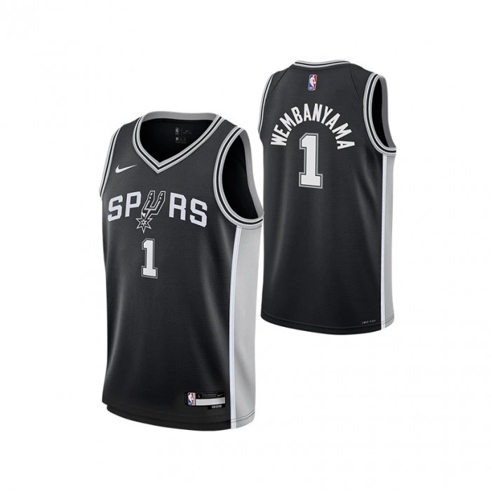 Victor Wembanyama 1 San Antonio Spurs Nike Swingman Icon Edition otroški dres