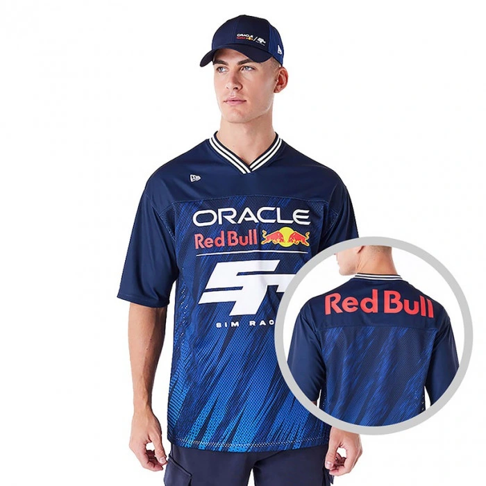 Red Bull Sim Racing New Era Navy V Neck Maglia 