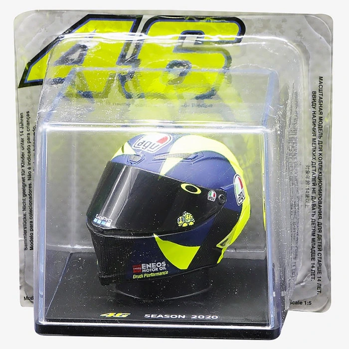 Valentino Rossi VR46 Season 2020 AGV Mini Helmet 1:5