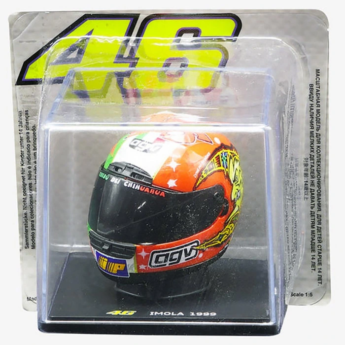 Valentino Rossi VR46 Imola 1999 AGV Mini Helms 1:5