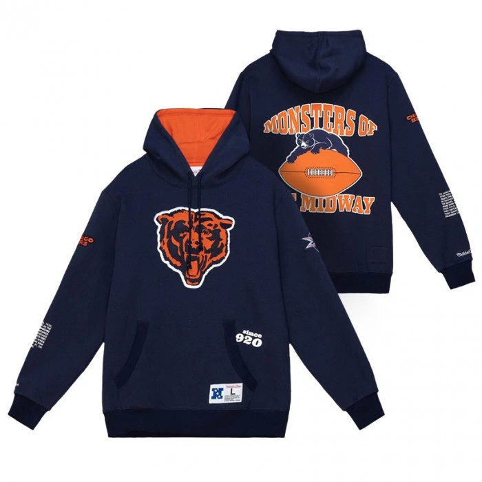 Chicago Bears Mitchell and Ness Team Origins Hoodie