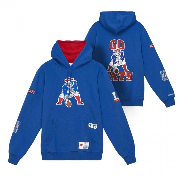 New England Patriots Mitchell and Ness Team Origins Hoodie