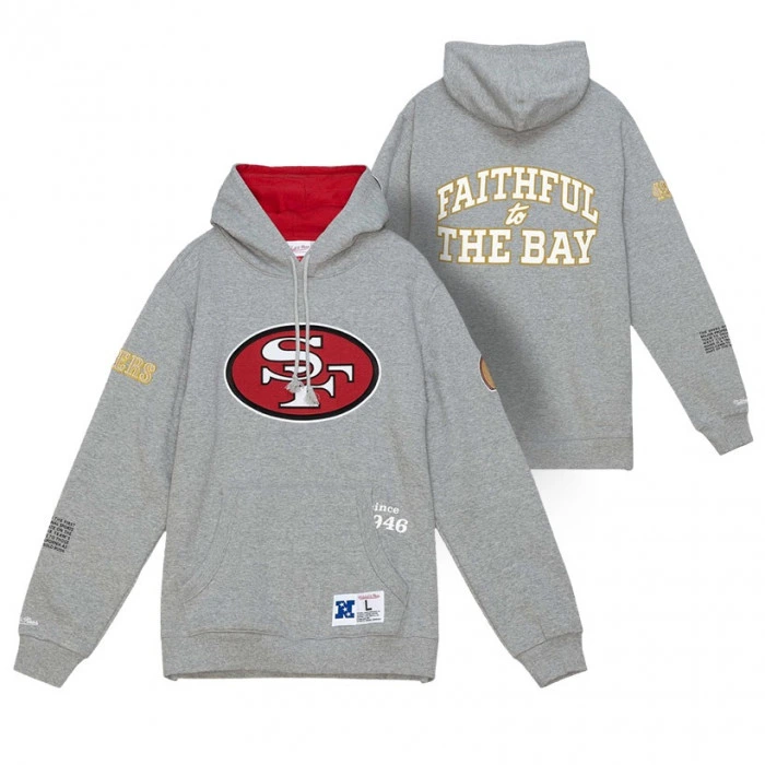 San Francisco 49Ers Mitchell and Ness Team Origins Hoodie