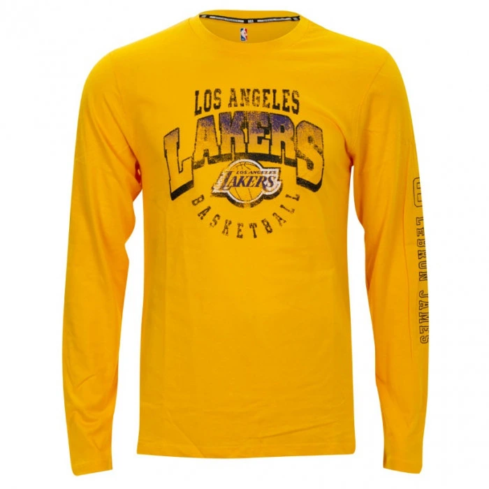 Lebron James 6 Los Angeles Lakers LS Graphic Team majica 