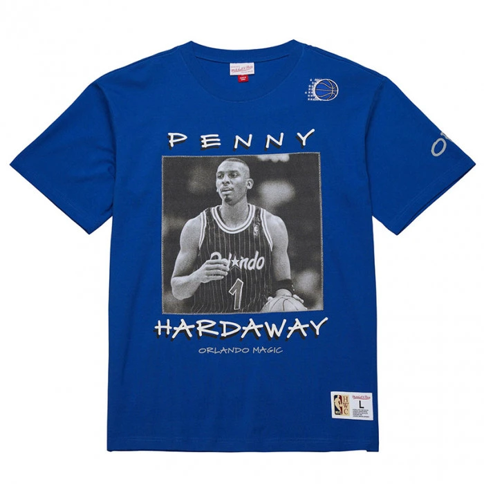 Penny Hardaway Orlando Magic Mitchell and Ness Heavyweight Premium Vintage Logo majica 