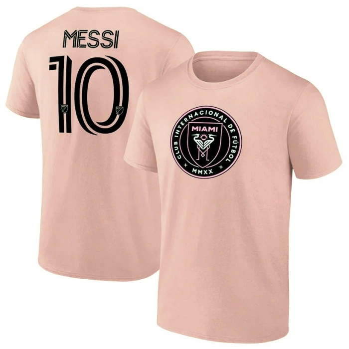 Lionel Messi Inter Miami CF Authentic Stack Pink T-Shirt