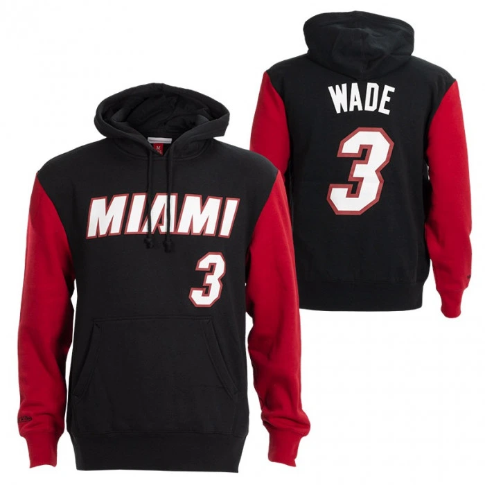 Dwyane Wade 3 Miami Heat 2006 Mitchell and Ness Fashion Fleece pulover sa kapuljačom