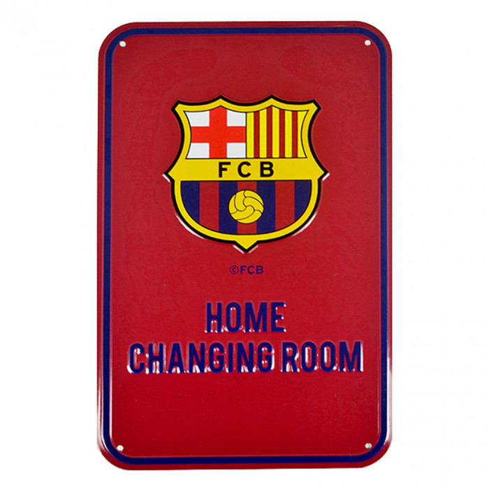 Fc Barcelona Home Changing Room Schild